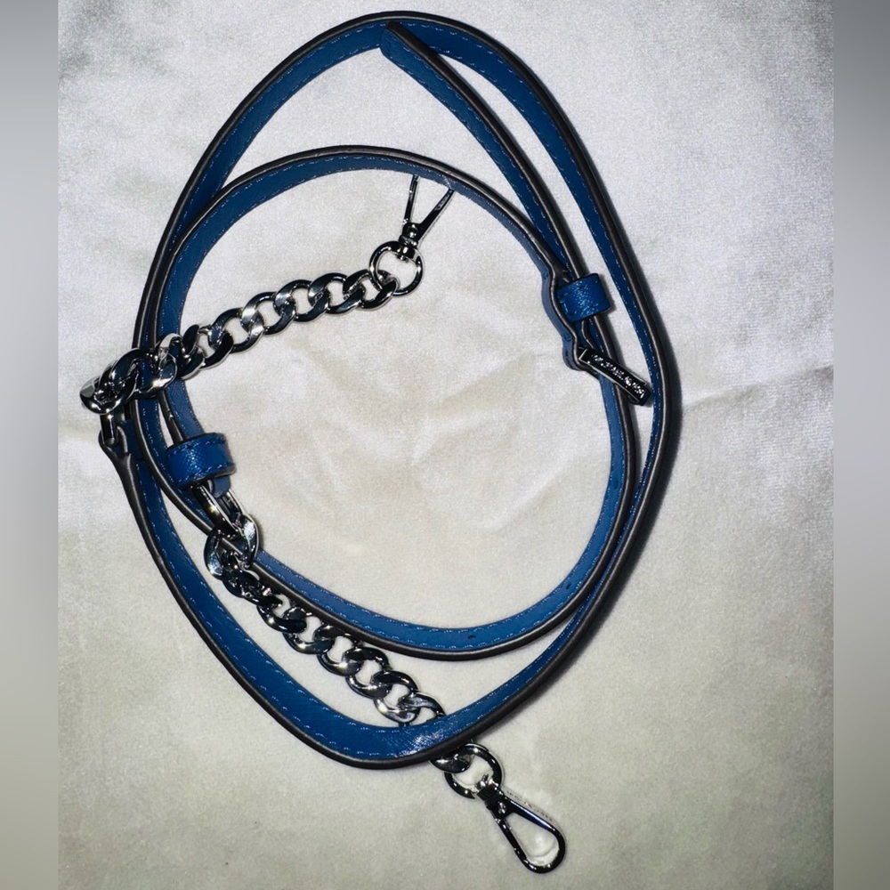 Michel kors Blue Leather Chain Strap